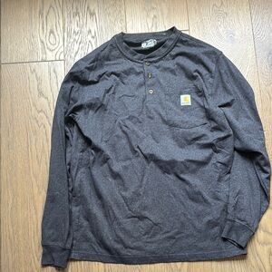 Carhartt Black Long Sleeve Tee Classic Crewneck